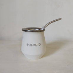 Mate de acero blanco