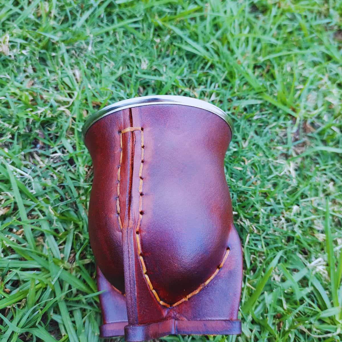 Mate camionero marrón + Bombilla de Acero - Imagen 4