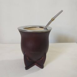 Mate camionero marrón + Bombilla de Acero