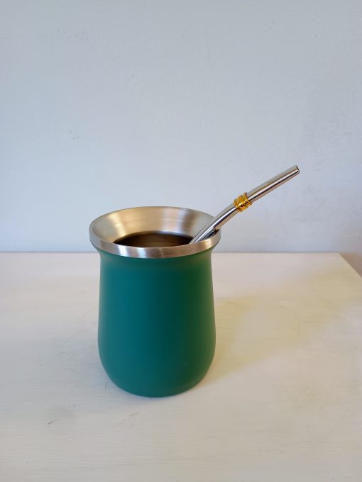 Mate de acero verde